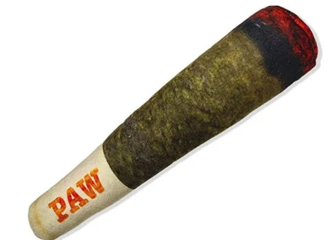 Funny Cigar Design Interactive Dog Toy Squeaky Plush Chew