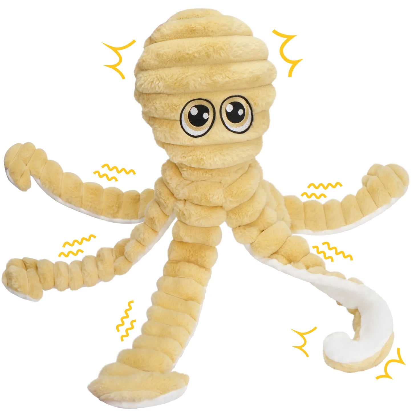 Octopus Design Plush Squeaky Dog Toy For Small Medium Dogs
