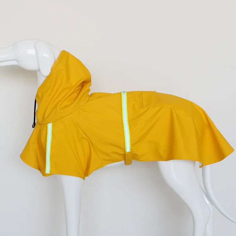 Corgi Cloak Style Hooded Waterproof Dog Raincoat Reflective Windproof
