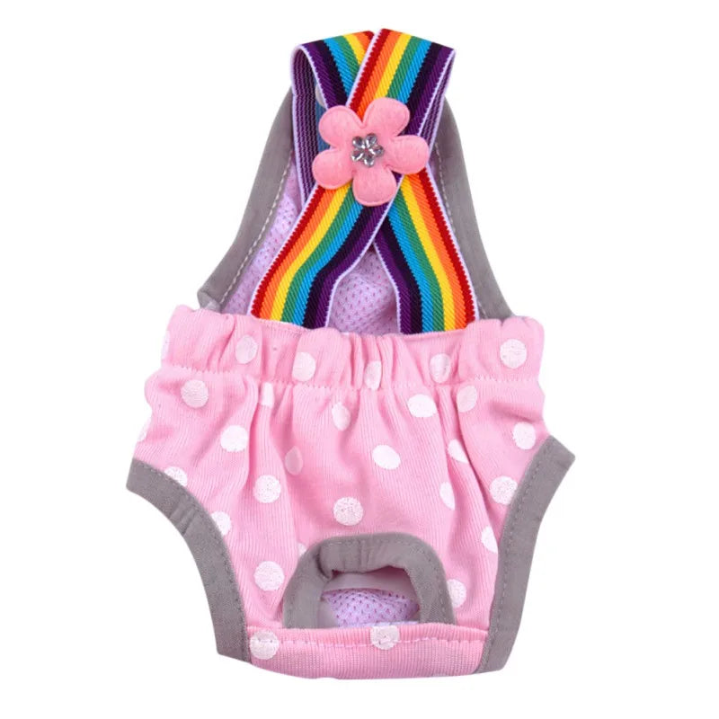 Female Dog Diaper Shorts Washable Sanitary Underwear