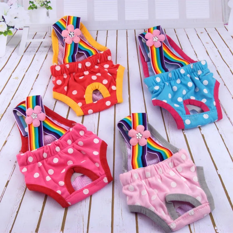 Female Dog Diaper Shorts Washable Sanitary Underwear