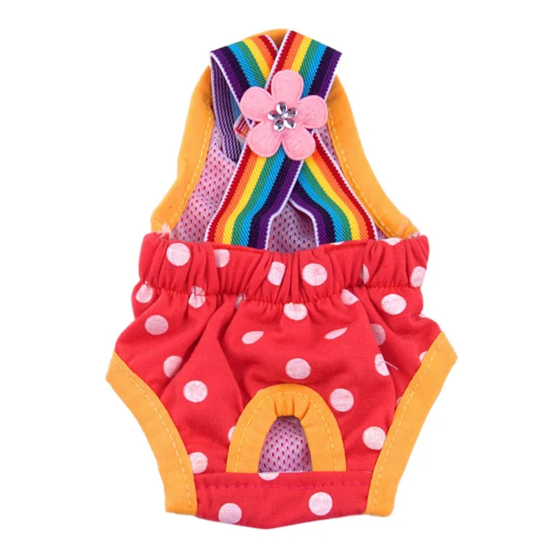 Female Dog Diaper Shorts Washable Sanitary Underwear
