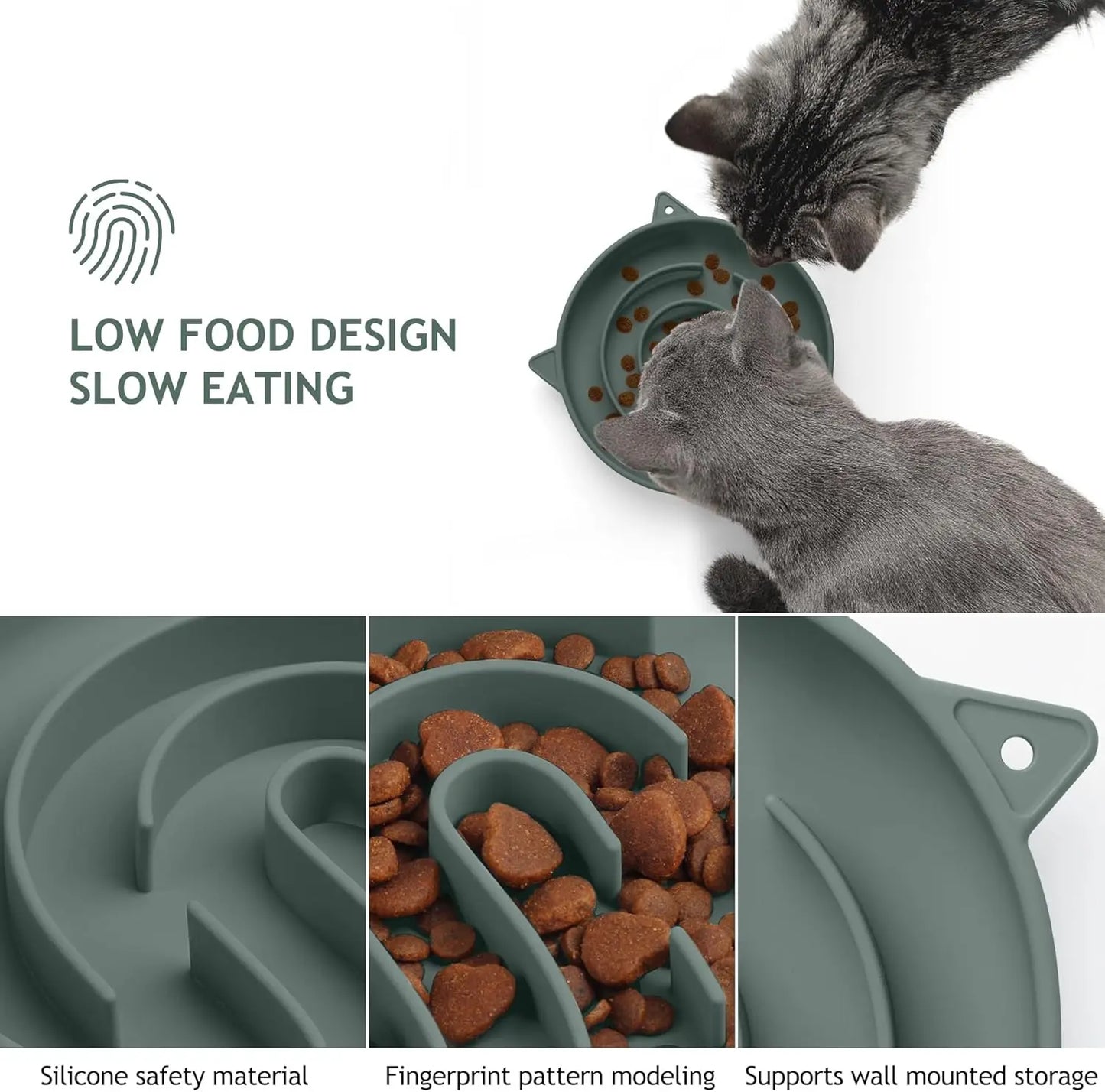 Interactive Slow Feeder Pet Bowl Puzzle Toy For Dogs And Cats