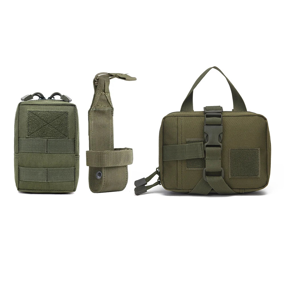 PETRAVEL Durable Dog Tactical MOLLE Pouch Set for Harness