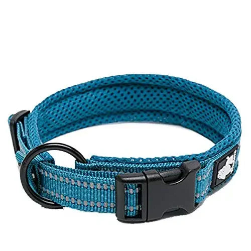 TRUELOVE Adjustable Padded Reflective Nylon Dog Collar