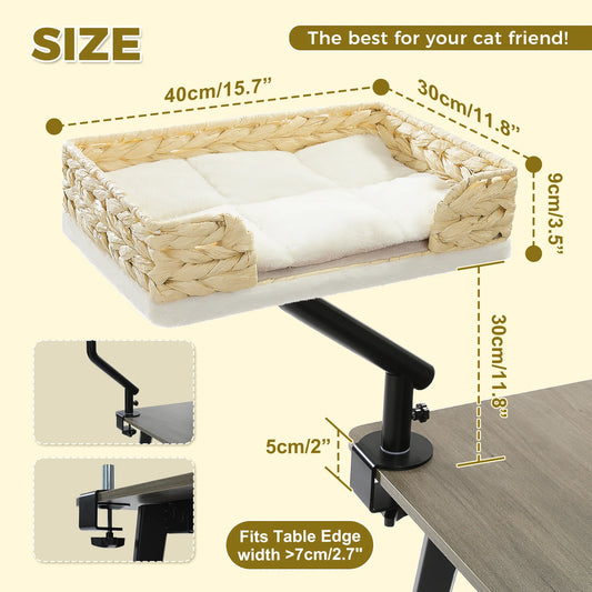 PAWZ Road Cat Desk Bed With 360 Degree Rotatable Stand