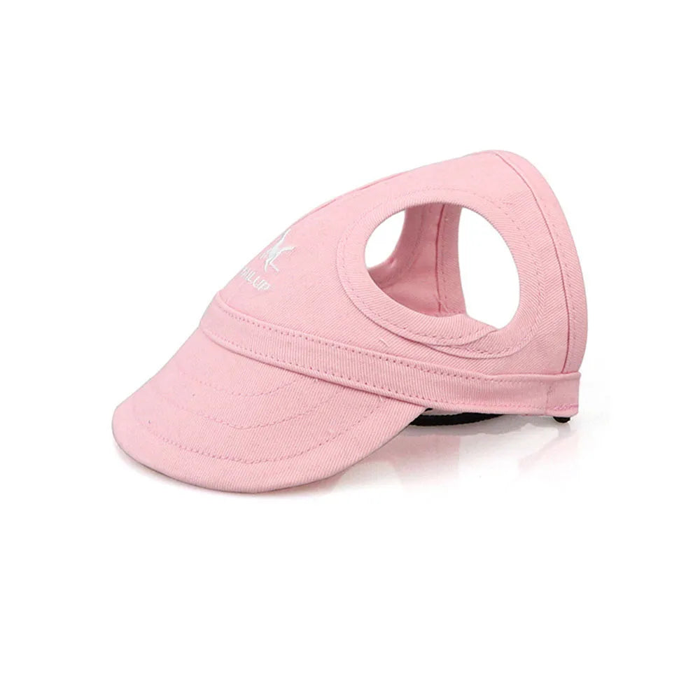Pet Baseball Cap Sun Hat For Dogs And Cats With Ear Holes