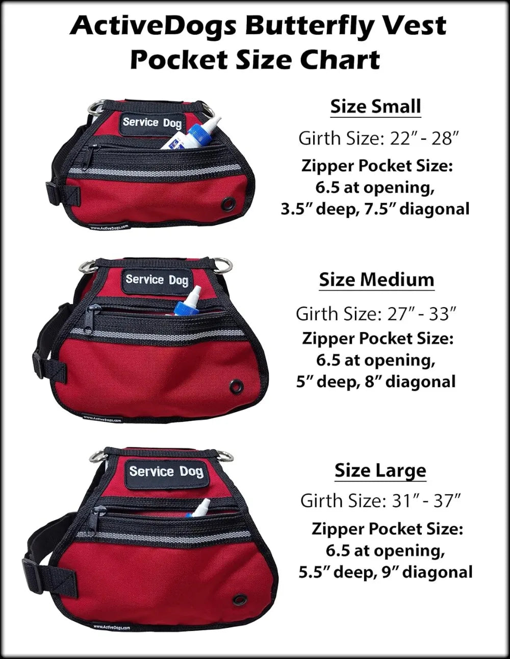 Service Dog Vest With Adjustable Straps And Zippered Pockets