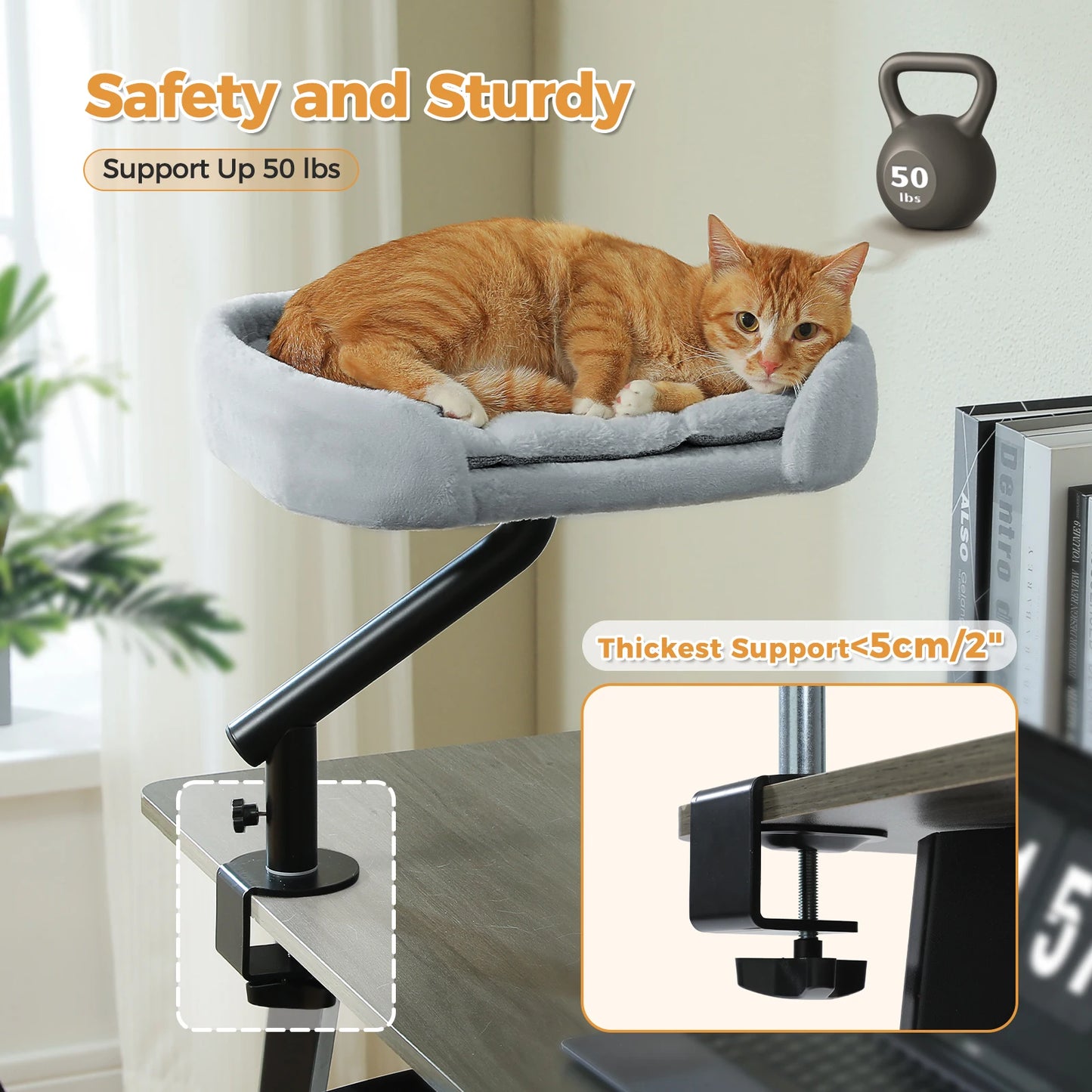 PAWZ Road Cat Desk Bed Rotatable Stand for Indoor Cats