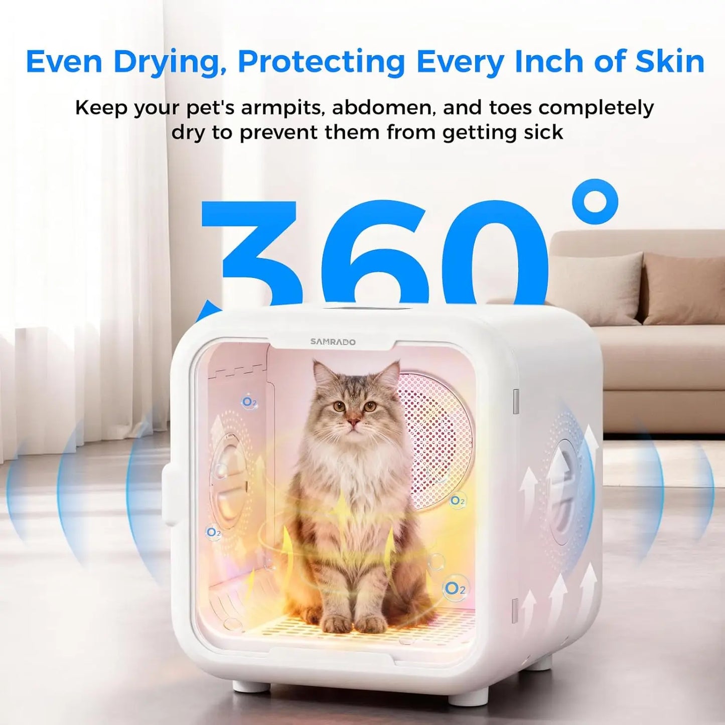 Automatic Pet Dryer Box for Cats and Small Dogs