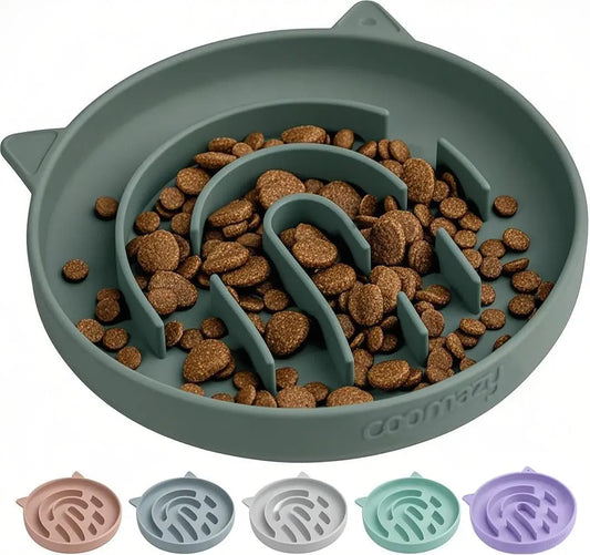 Interactive Slow Feeder Pet Bowl Puzzle Toy For Dogs And Cats