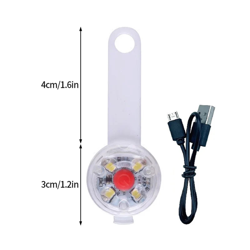 LED Light Dog Collar USB Rechargeable 3 Modes Night Walking