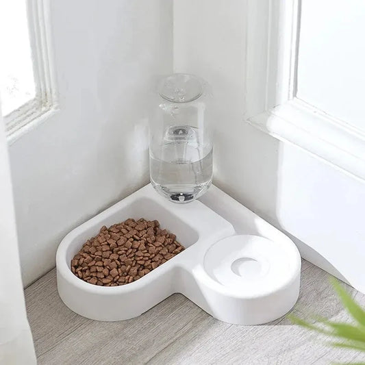 Automatic Drinking Love Pet Bowl Dual Use Moisture Proof Cat And Dog Dish