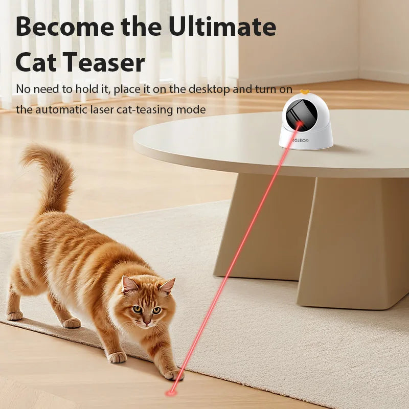 ROJECO Automatic Cat Laser Toy 360 Degree Adjustable Interactive Toy
