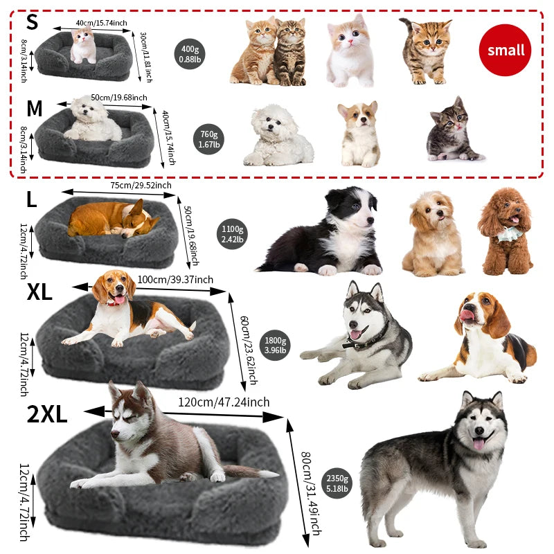 Orthopedic Large Dog Bed With Egg Sponge Washable Cover