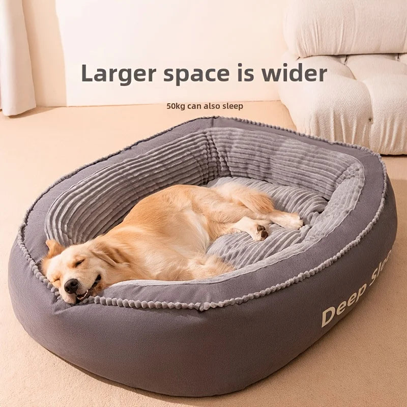 Donut Pet Bed Round Dog Cat Cushion Soft Washable Comfort