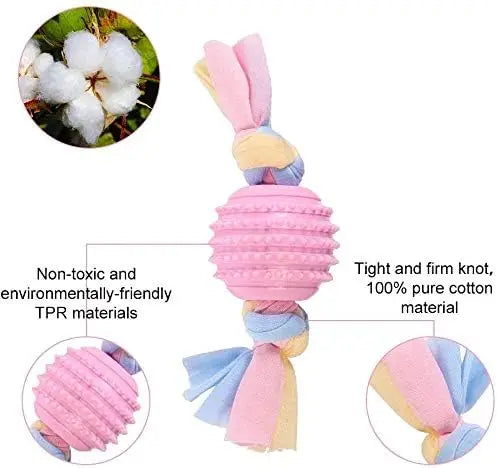 Durable Squeaky Dog Chew Toys TPR Non Toxic Chewing Bones