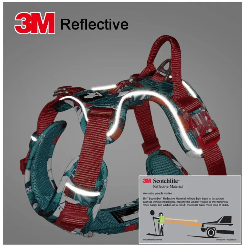TrueLove Explosion-Proof Dog Harness Camouflage Reflective