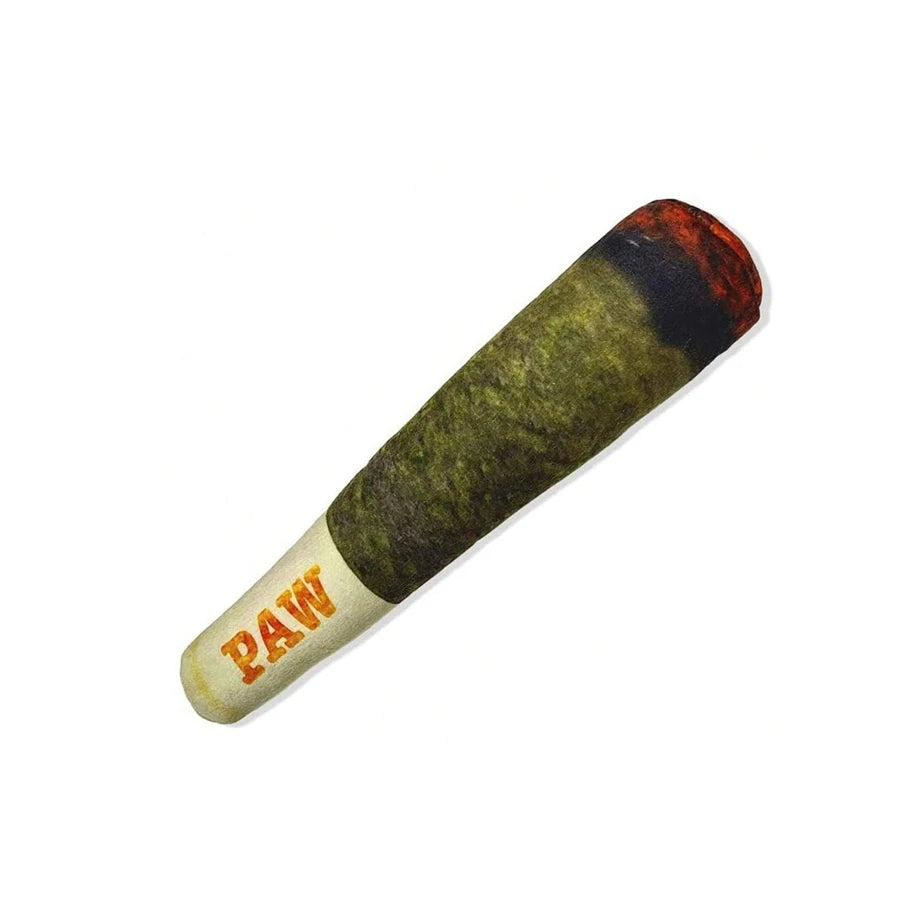 Funny Cigar Design Interactive Dog Toy Squeaky Plush Chew