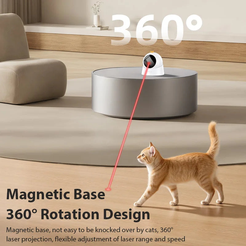 ROJECO Automatic Cat Laser Toy 360 Degree Adjustable Interactive Toy