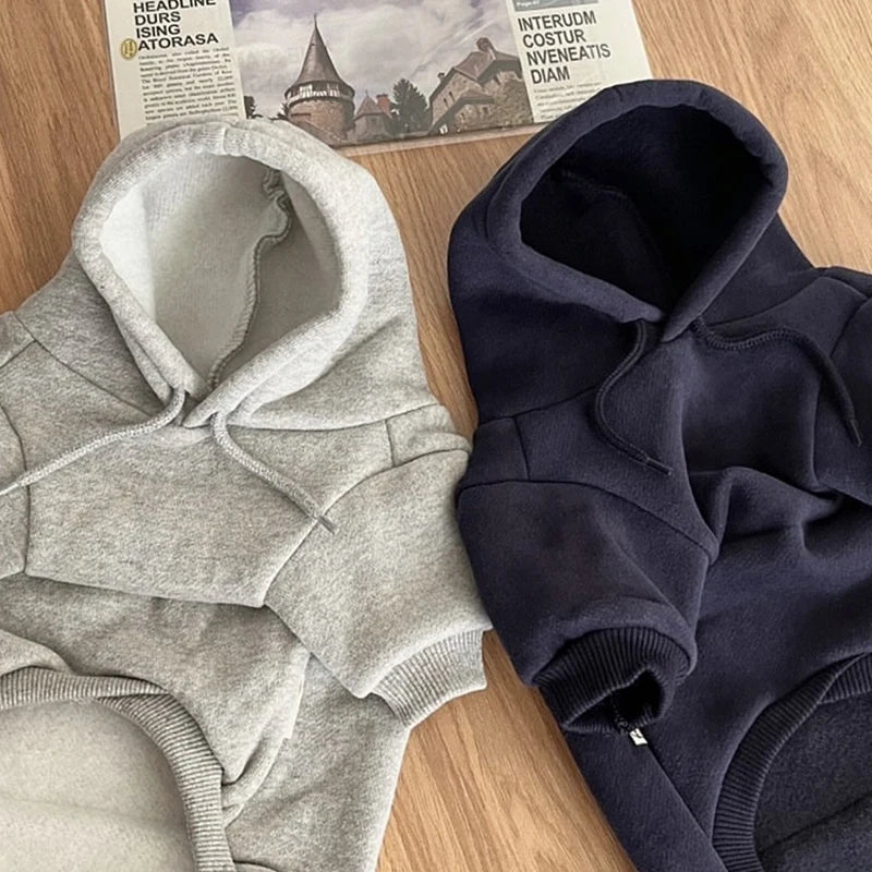 Warm Fleece Dog Hoodie For Small And Medium Dogs Apparel