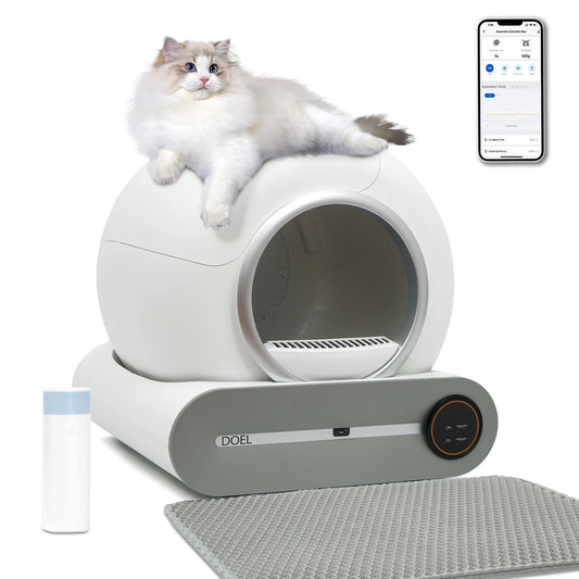DOEL Smart Self-Cleaning Cat Litter Box With App Control