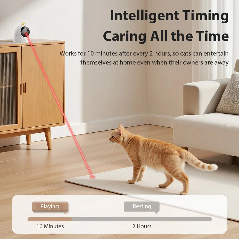 ROJECO Automatic Cat Laser Toy 360 Degree Adjustable Interactive Toy