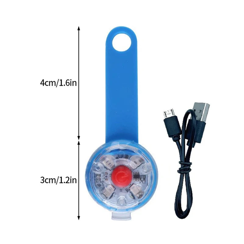 LED Light Dog Collar USB Rechargeable 3 Modes Night Walking