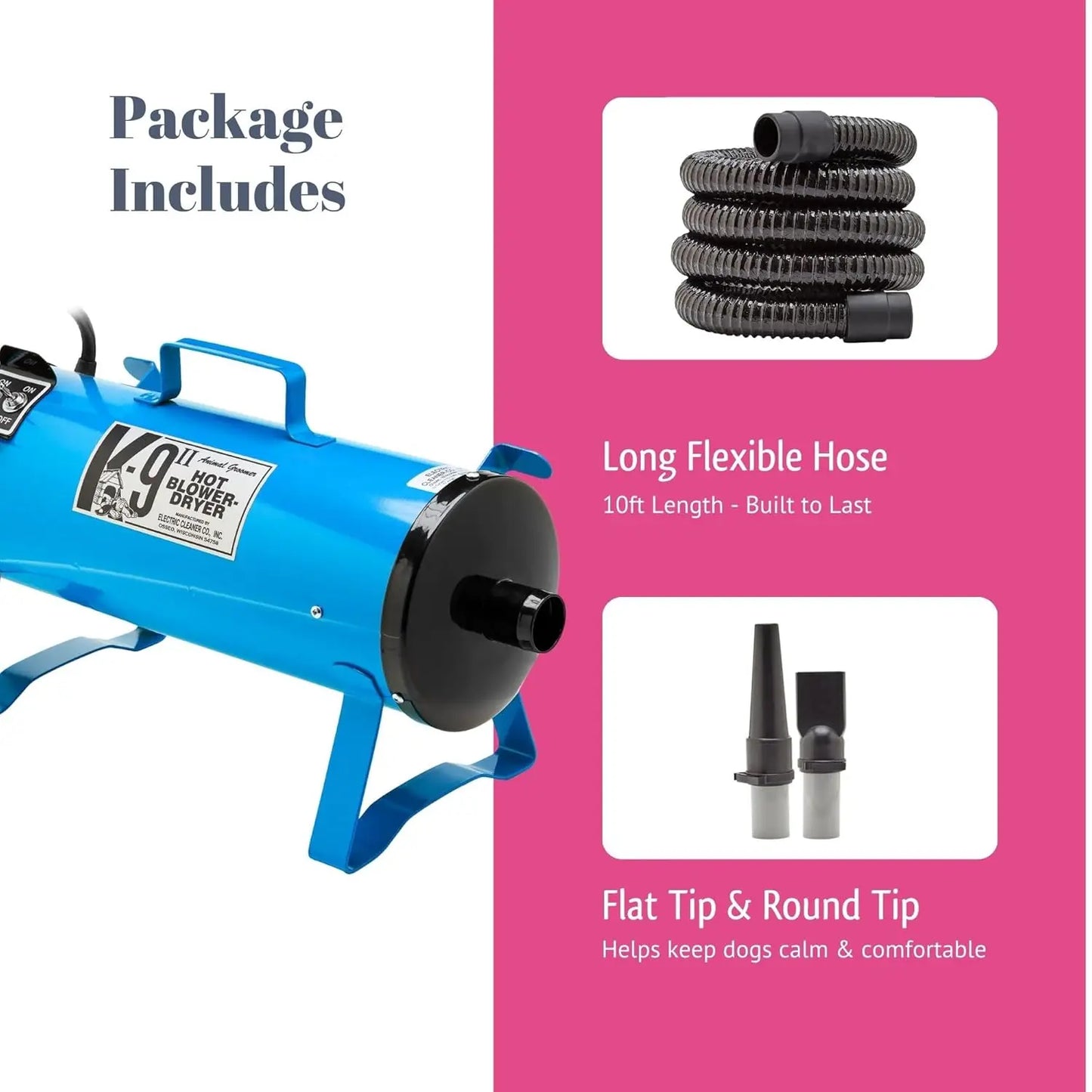 K9 II Variable Speed Dog Dryer With Adjustable Airflow
