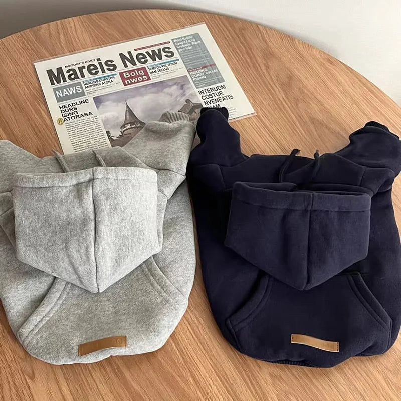 Warm Fleece Dog Hoodie For Small And Medium Dogs Apparel
