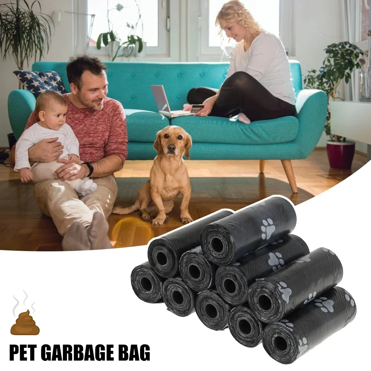 Biodegradable Pet Waste Bags Dispenser For Outdoor Cleanup