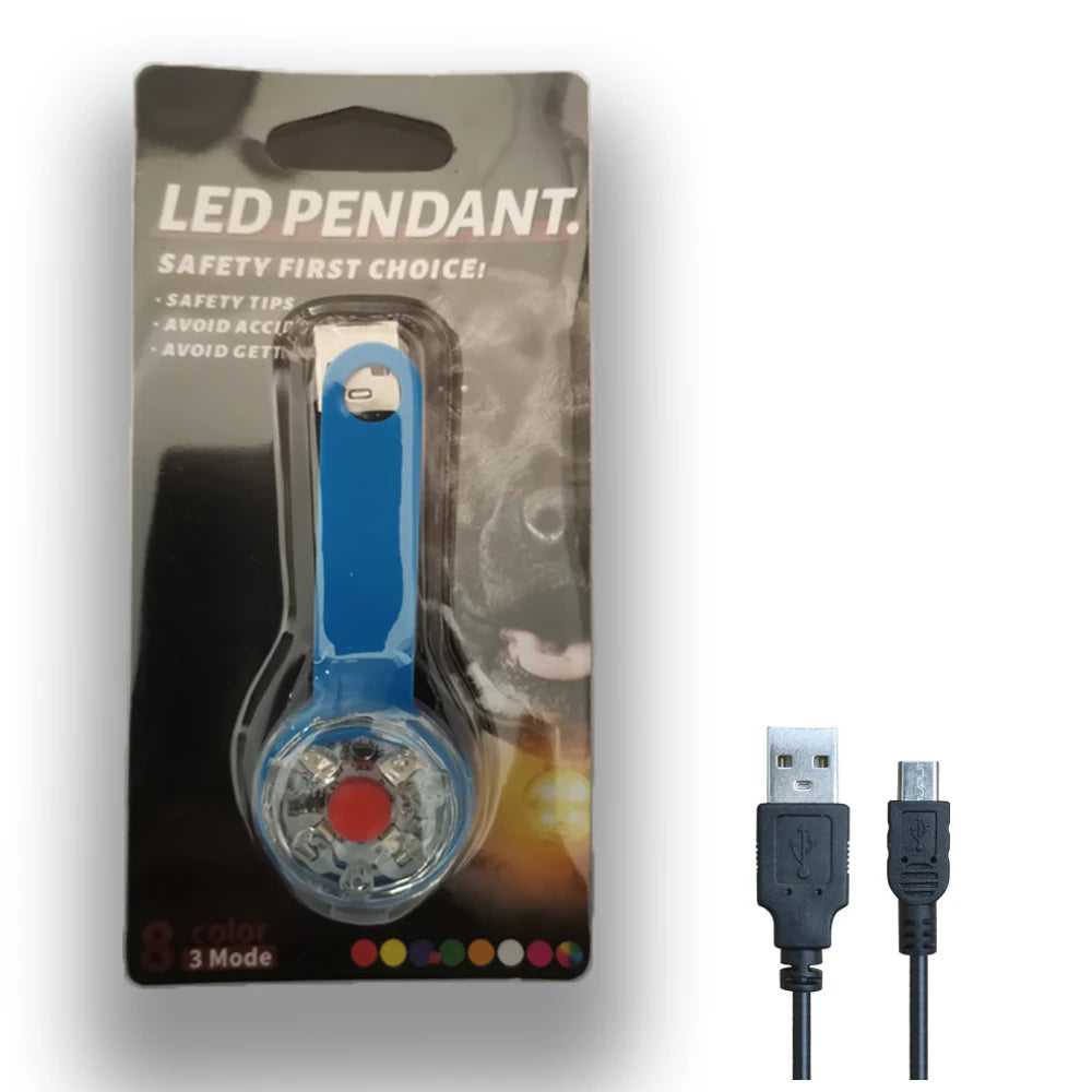 LED Pet Collar Pendant Light IPX7 Waterproof Dogs And Cats