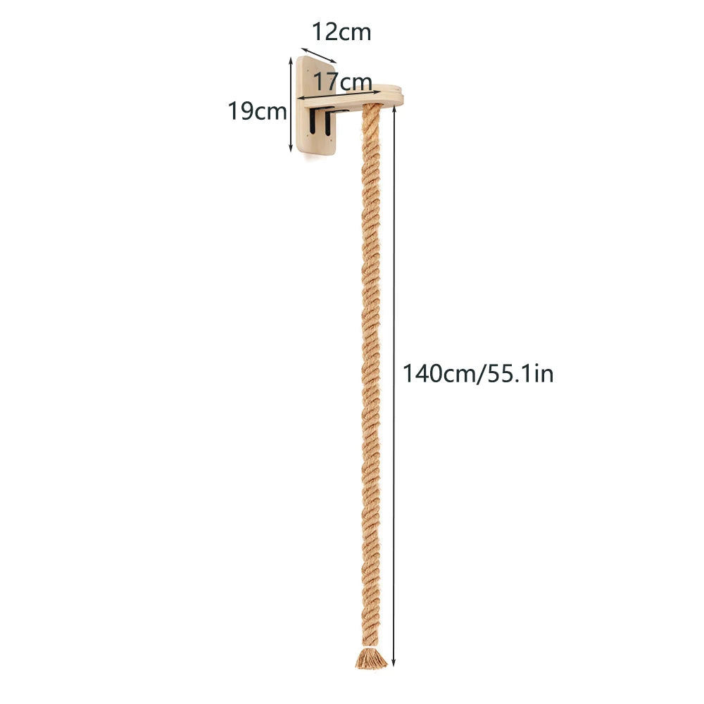 PETRAVEL Cat Climbing Shelf and Rope Tree Scratching Post