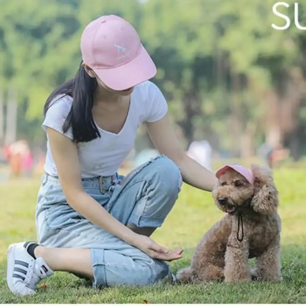 Pet Baseball Cap Sun Hat For Dogs And Cats With Ear Holes