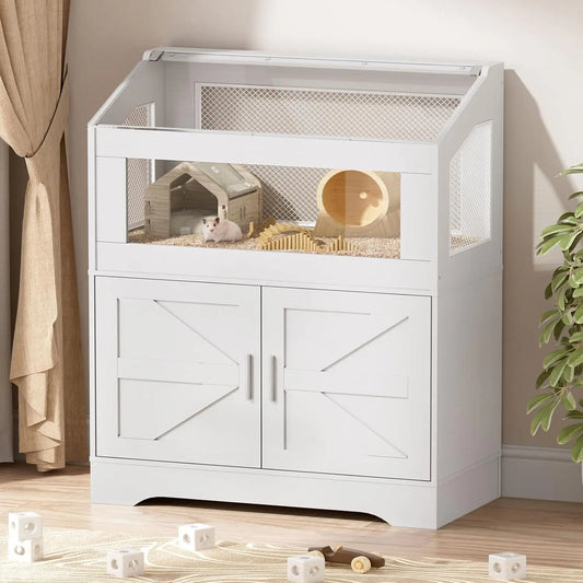 Hamster Cage With Storage Cabinet Ventilated Design