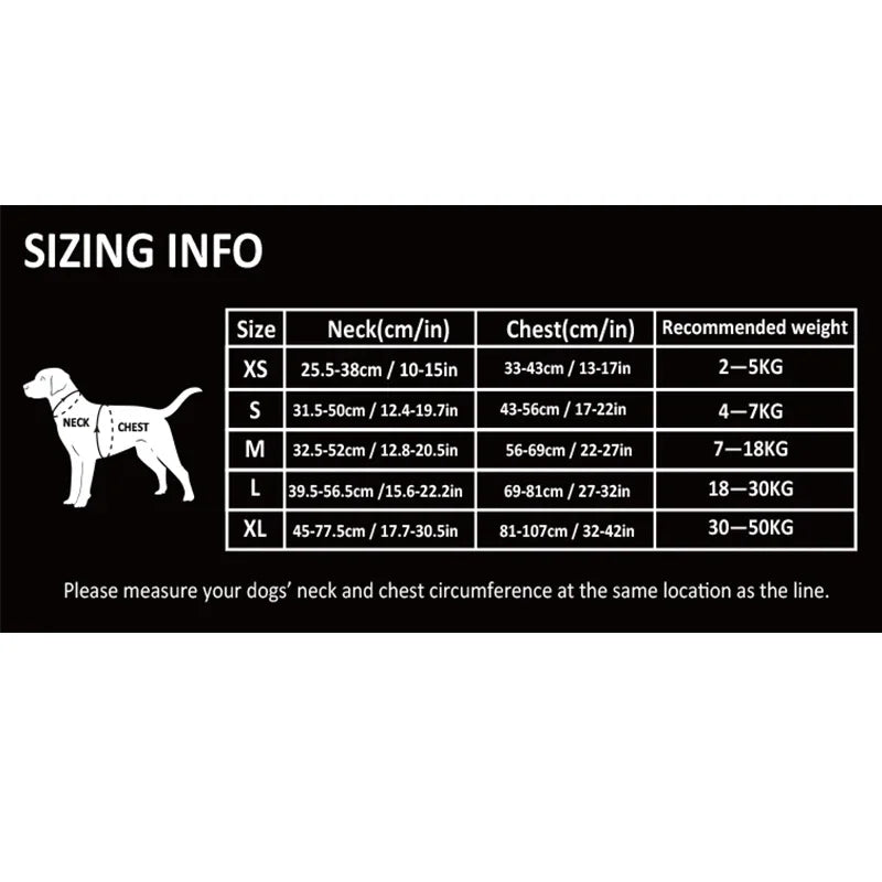TrueLove Explosion-Proof Dog Harness Camouflage Reflective