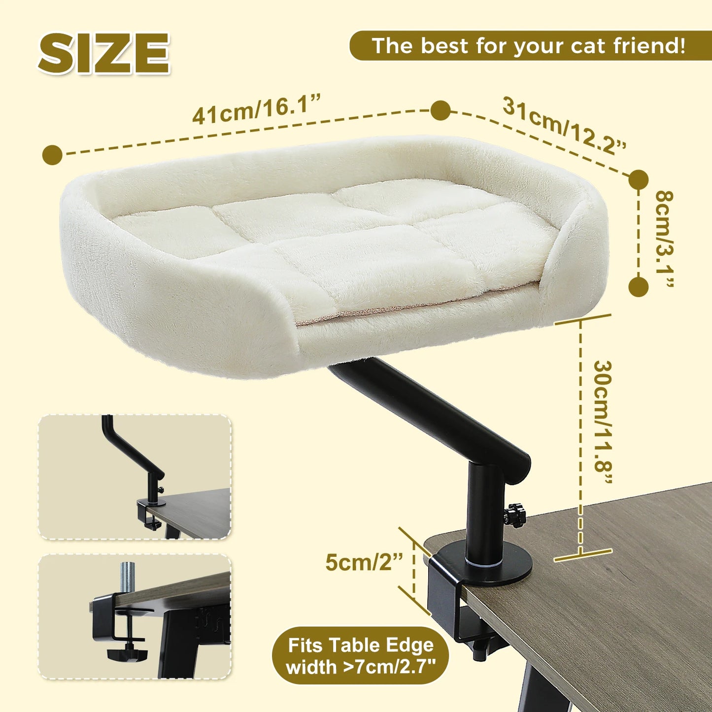 PAWZ Road Cat Desk Bed Rotatable Stand For Indoor Cats