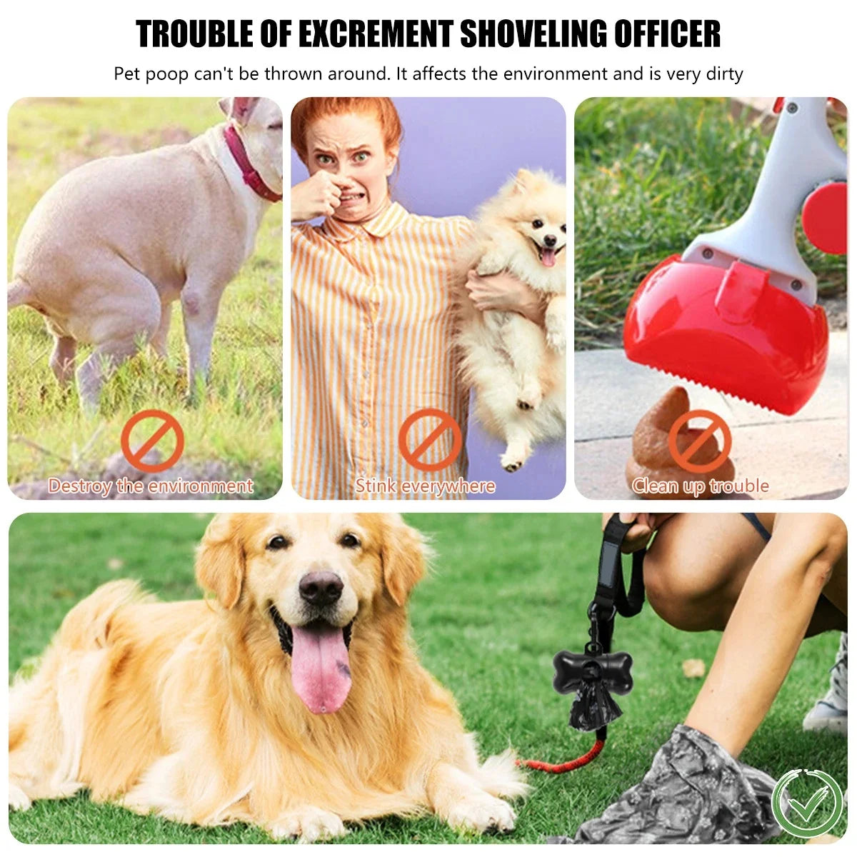Biodegradable Pet Waste Bags Dispenser For Outdoor Cleanup