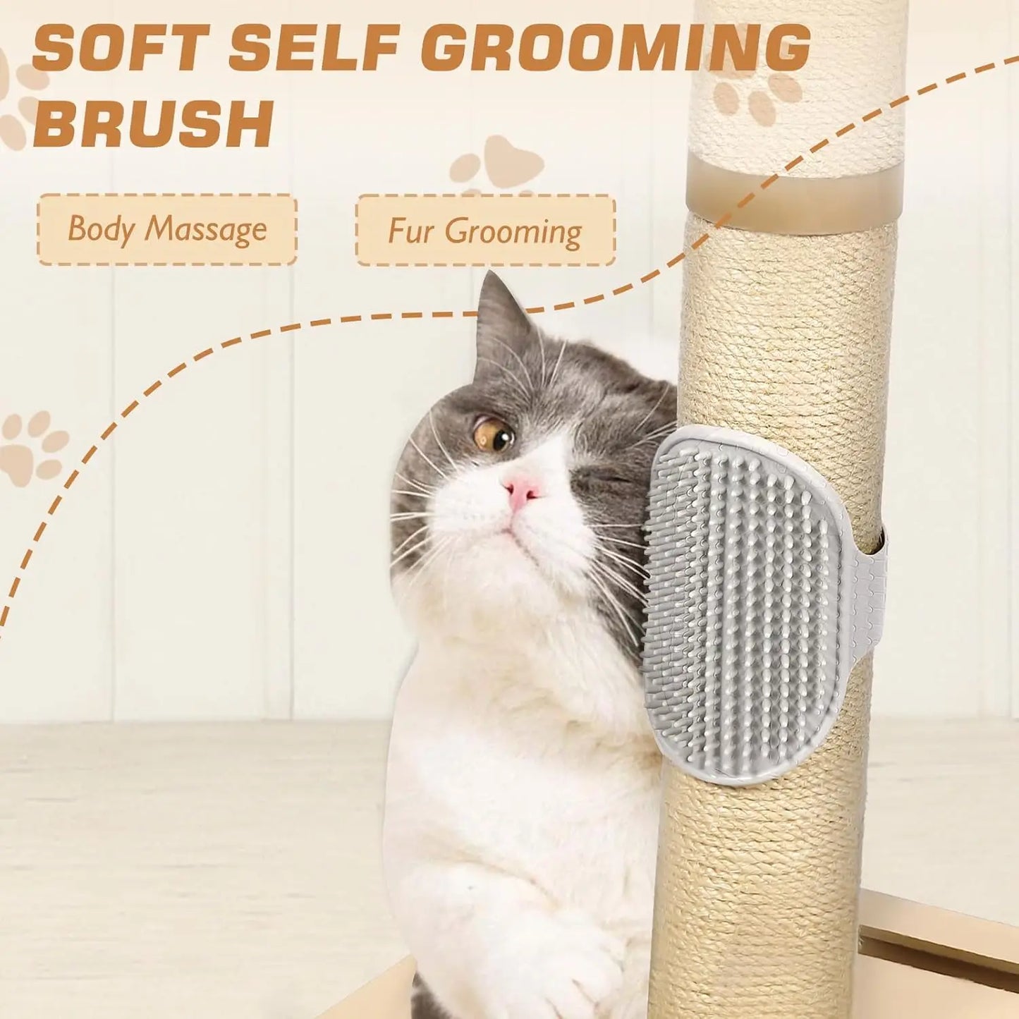 Cat Tree With 3-Tier Ball Track And Jute Scratching Post