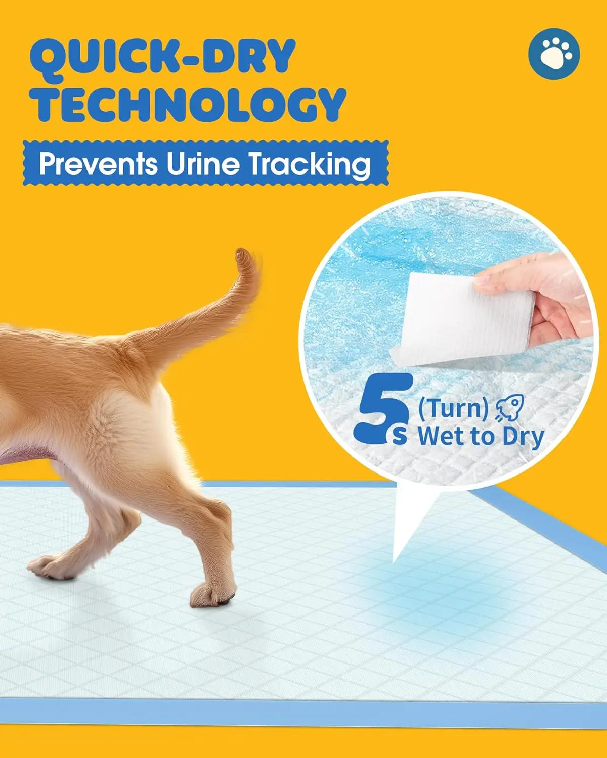 6-Layer Quick-Drying Dog Pee Pads For Urine Absorption