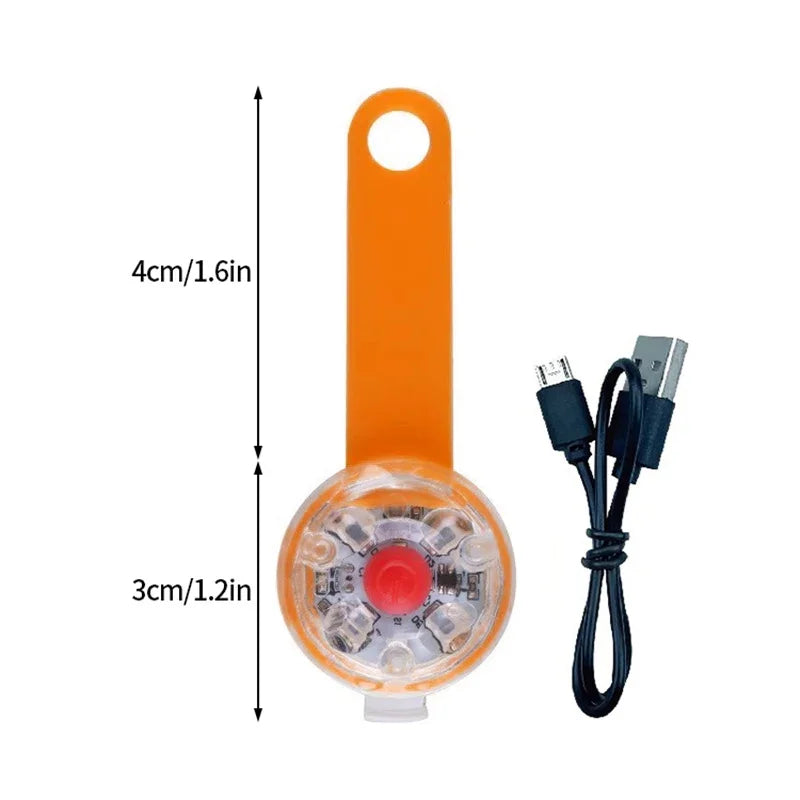 LED Light Dog Collar USB Rechargeable 3 Modes Night Walking
