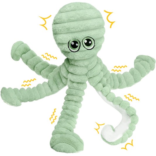 Octopus Design Plush Squeaky Dog Toy For Small Medium Dogs