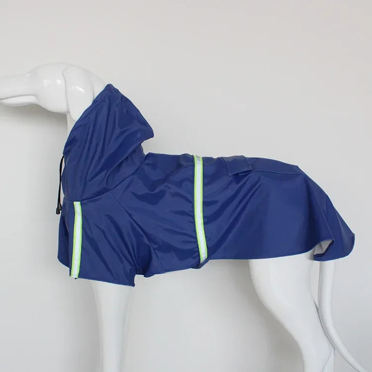 Corgi Cloak Style Hooded Waterproof Dog Raincoat Reflective Windproof