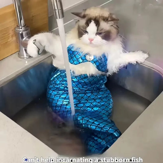 Pet Mermaid Tail Costume For Cats And Dogs Photo Props