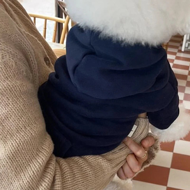 Warm Fleece Dog Hoodie For Small And Medium Dogs Apparel