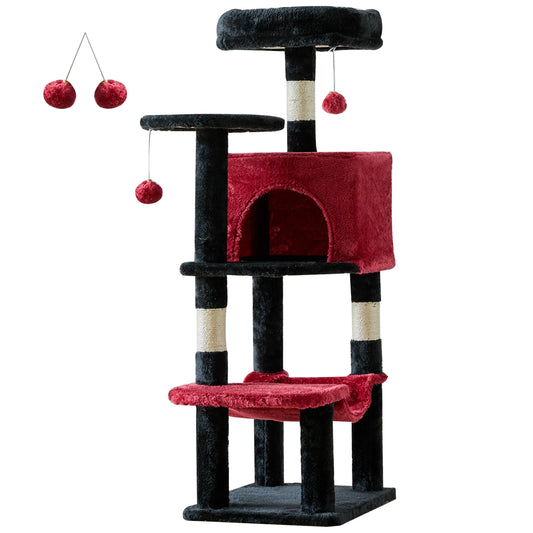 JHK Cat Tree Tall Multi-Cat Climbing Tower Indoor Cat Furniture