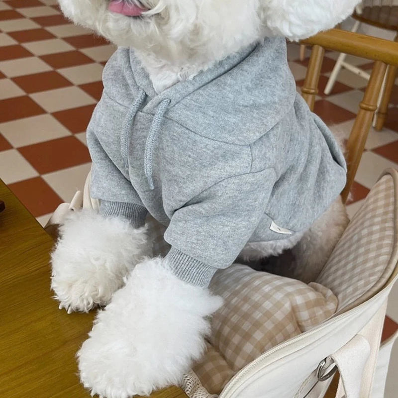 Warm Fleece Dog Hoodie For Small And Medium Dogs Apparel