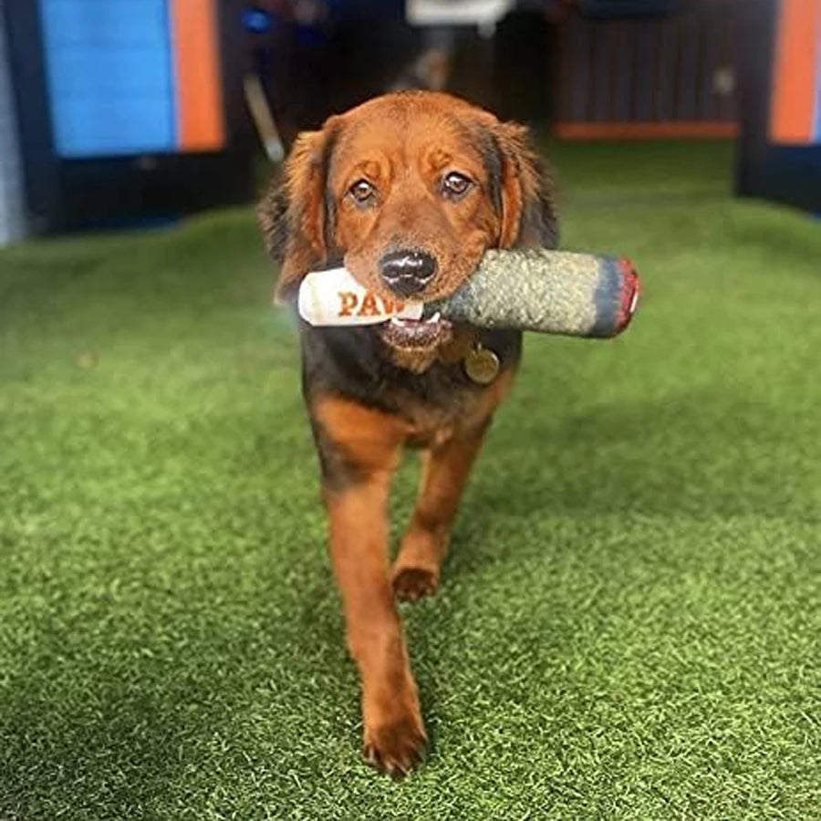 Funny Cigar Design Interactive Dog Toy Squeaky Plush Chew