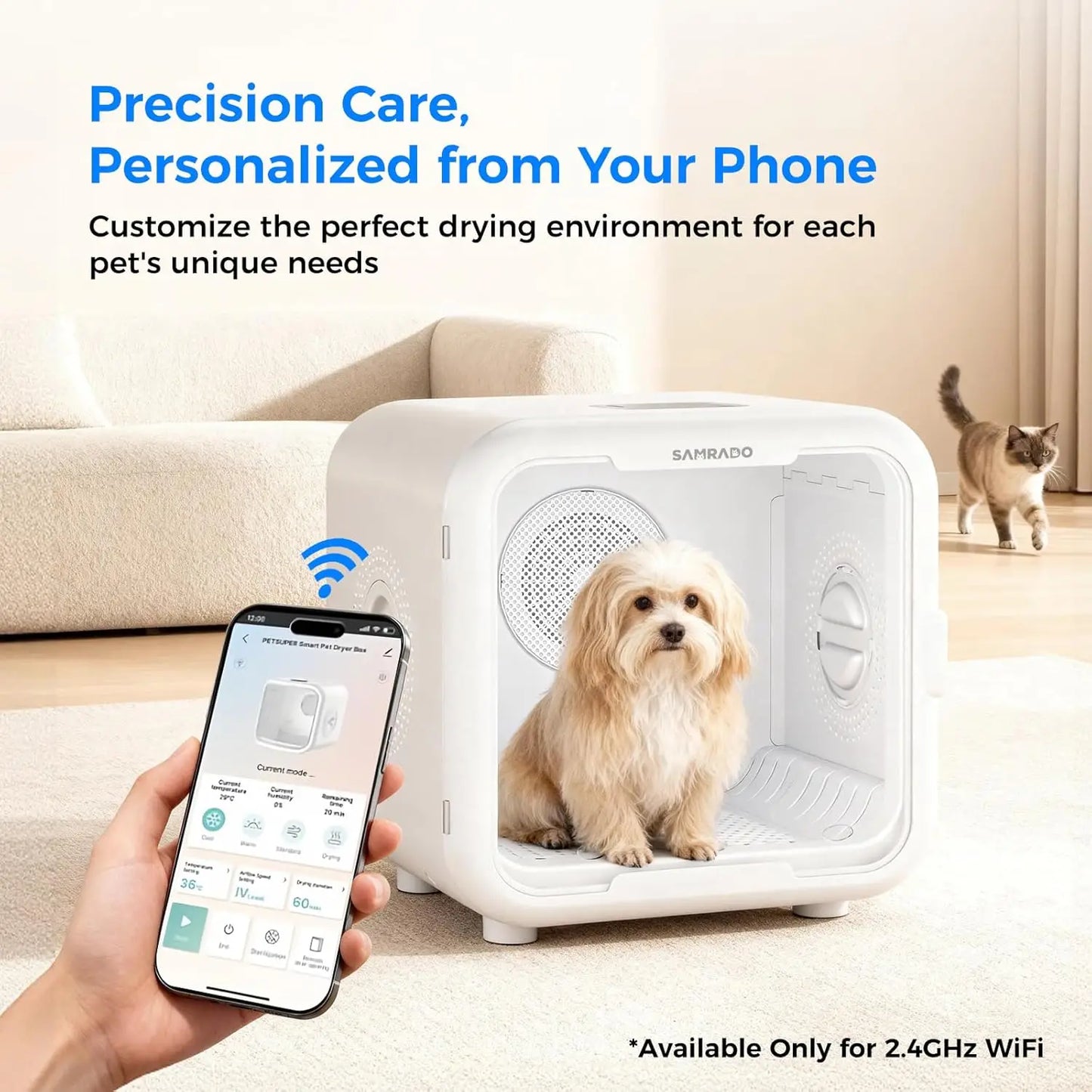 Automatic Pet Dryer Box for Cats and Small Dogs