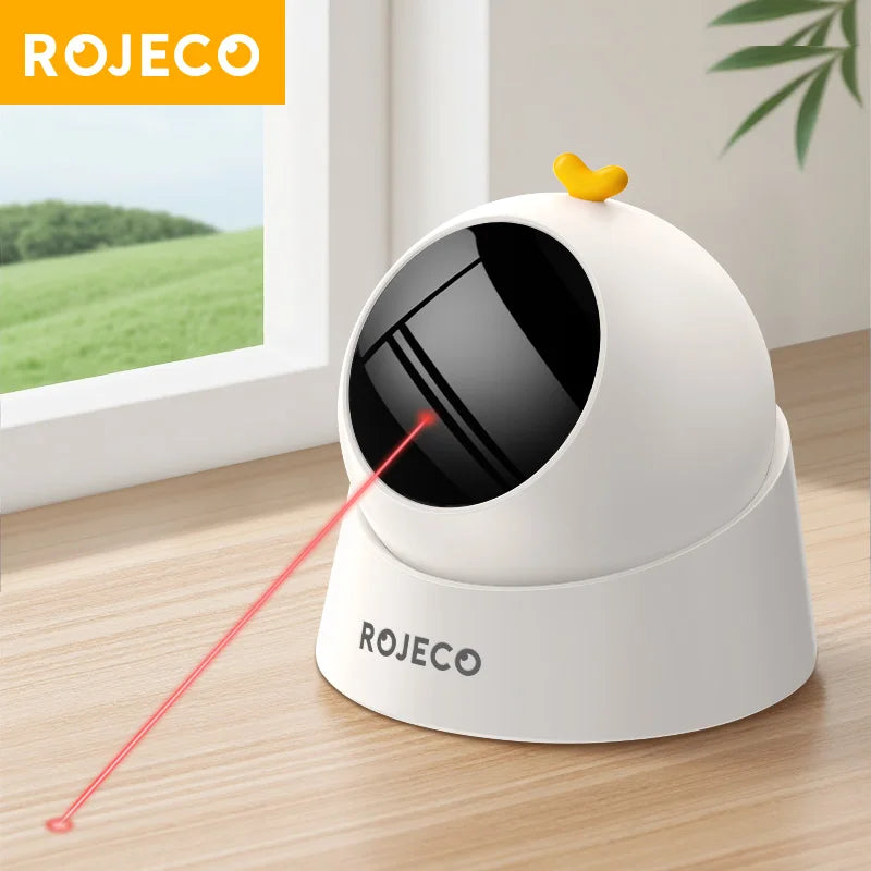 ROJECO Automatic Cat Laser Toy 360 Degree Adjustable Interactive Toy